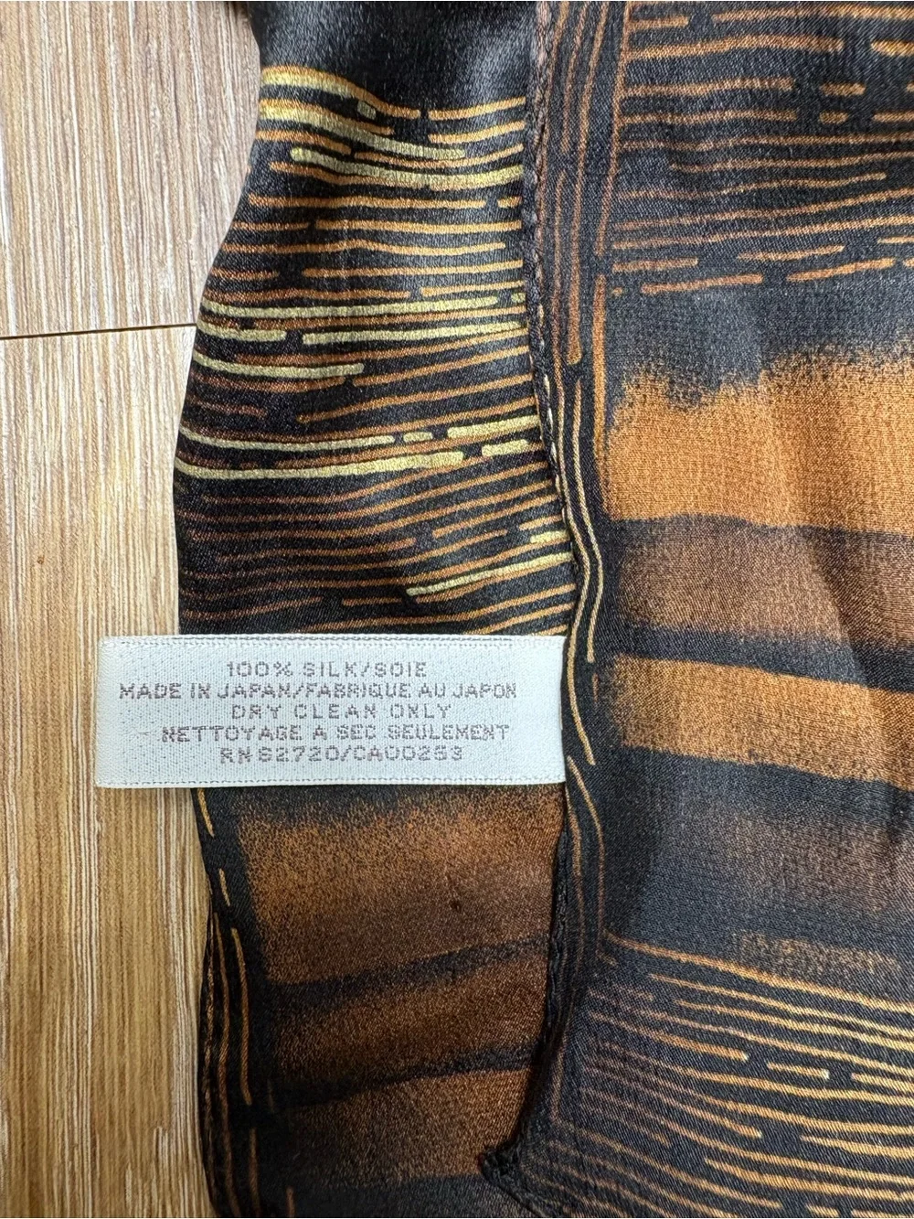 Lightweight Brown and Black Scarf
